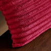 Catherine Lansfield Cosy Ribbed Soft Touch Velvet 45cm x 45cm Filled Cushion Hot Pink