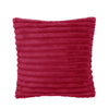 Catherine Lansfield Cosy Ribbed Soft Touch Velvet 45cm x 45cm Filled Cushion Hot Pink