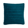 Catherine Lansfield Cosy Ribbed Soft Touch Velvet 45cm x 45cm Filled Cushion Teal