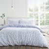 Bianca Shadow Leaves Duvet Cover Bedding Set French Blue
