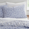 Bianca Shadow Leaves Duvet Cover Bedding Set French Blue