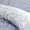 Bianca Shadow Leaves Duvet Cover Bedding Set French Blue