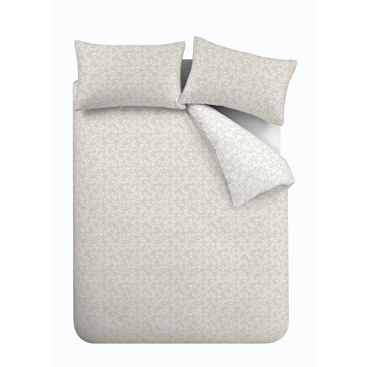Bianca Shadow Leaves Duvet Cover Bedding Set Natural