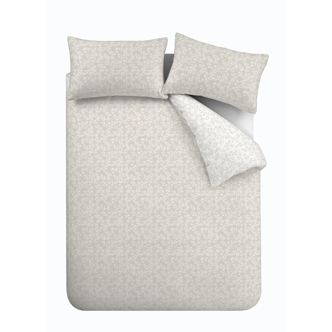 Bianca Shadow Leaves Duvet Cover Bedding Set Natural