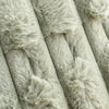 Bianca Carved Faux Fur Filled Cushion 50cm x 50cm Sage
