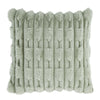 Bianca Carved Faux Fur Filled Cushion 50cm x 50cm Sage