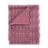 Bianca Carved 150cm x 200cm Faux Fur Throw Pink