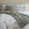 Bianca Carved Faux Fur 150x200cm Throw Sage