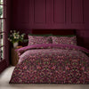 Catherine Lansfield Richmond Duvet Cover Bedding Set Plum
