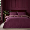 Catherine Lansfield Richmond Duvet Cover Bedding Set Plum