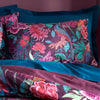 Bridgerton Kate Floral Velvet Duvet Cover Bedding Set Plum