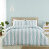 Catherine Lansfield Cove Stripe Omkeerbare Dubbele Dekbedovertrek Set met Kussenslopen Zilvergrijs Catherine Lansfield Cove Stripe Omkeerbare Dubbele Dekbedovertrek Set met Kussenslopen Zilvergrijs
