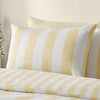 Catherine Lansfield Cove Stripe Duvet Cover Bedding Set Yellow