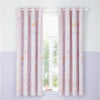 Catherine Lansfield Fairytale Unicorn 66x72 Ready Made Eyelet Curtains Pink