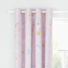 Catherine Lansfield Fairytale Unicorn 66x72 Ready Made Eyelet Curtains Pink