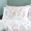 Catherine Lansfield Emilia Floral Duvet Cover Bedding Set White Green