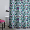 Catherine Lansfield Mya Tropical Birds Shower Curtain Duck Egg
