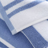 Bianca Reversible Stripe Jacquard Towels Blue