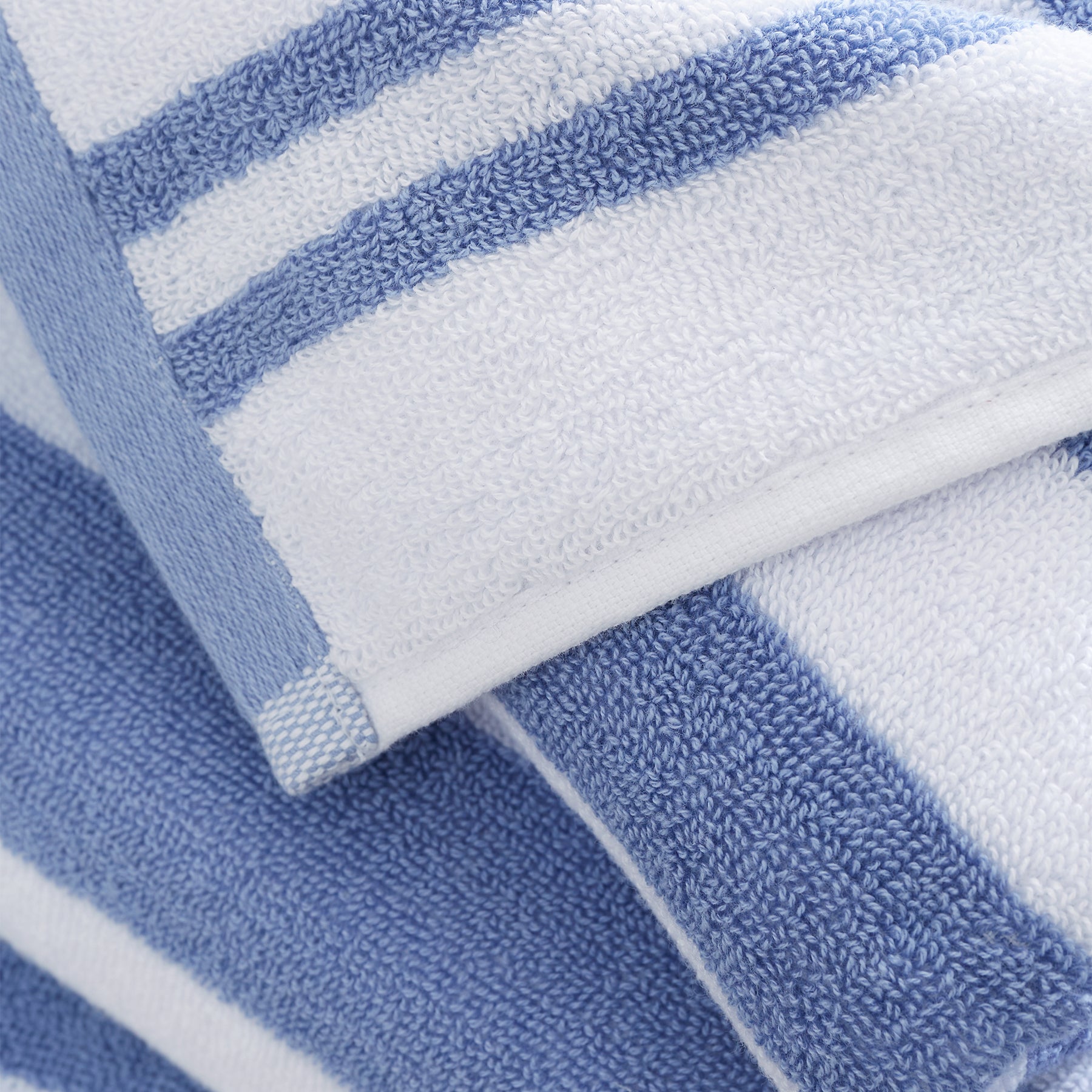 Bianca Reversible Stripe Jacquard Towels Blue