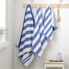 Bianca Reversible Stripe Jacquard Towels Blue