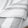 Bianca Reversible Stripe Jacquard Towels Grey