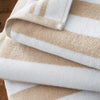 Bianca Reversible Stripe Jacquard Towels Natural