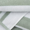 Bianca Reversible Stripe Jacquard Towels Sage