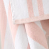 Bianca Reversible Stripe Jacquard Towels Blush
