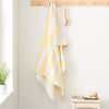 Bianca Reversible Stripe Jacquard Towels Yellow