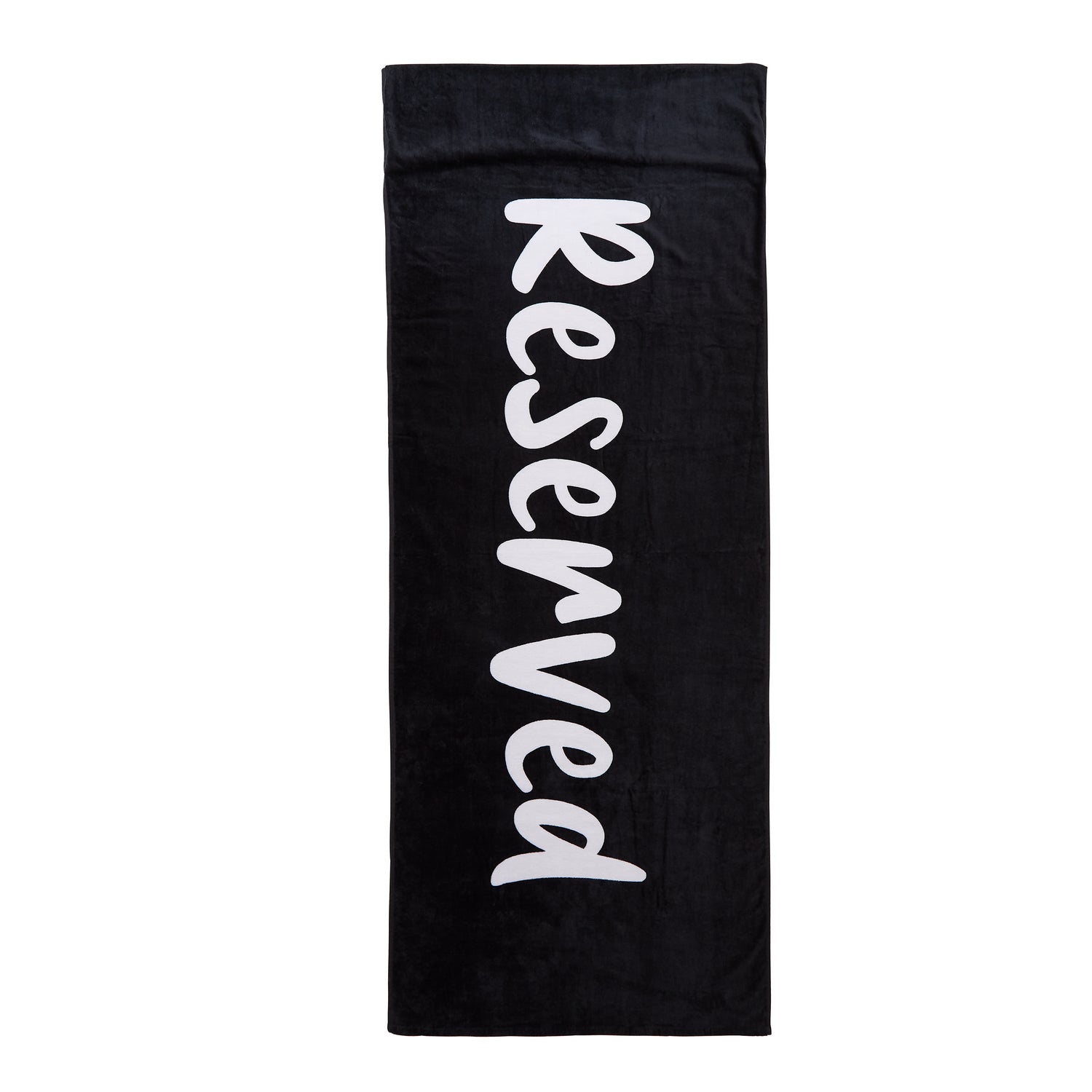 Catherine Lansfield Reserved 78cm x 200cm Sun Lounger Towel Black