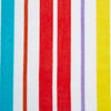 Catherine Lansfield Rainbow Stripe 78cm x 200cm Sun Lounger Towel Bright