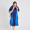 Catherine Lansfield Stripe 91cm x 108cm Hooded Poncho Towel Blue