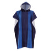Catherine Lansfield Stripe 91cm x 108cm Hooded Poncho Towel Blue