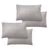 Catherine Lansfield So Soft Easy Iron Four Pack of Housewife Pillowcases Grey