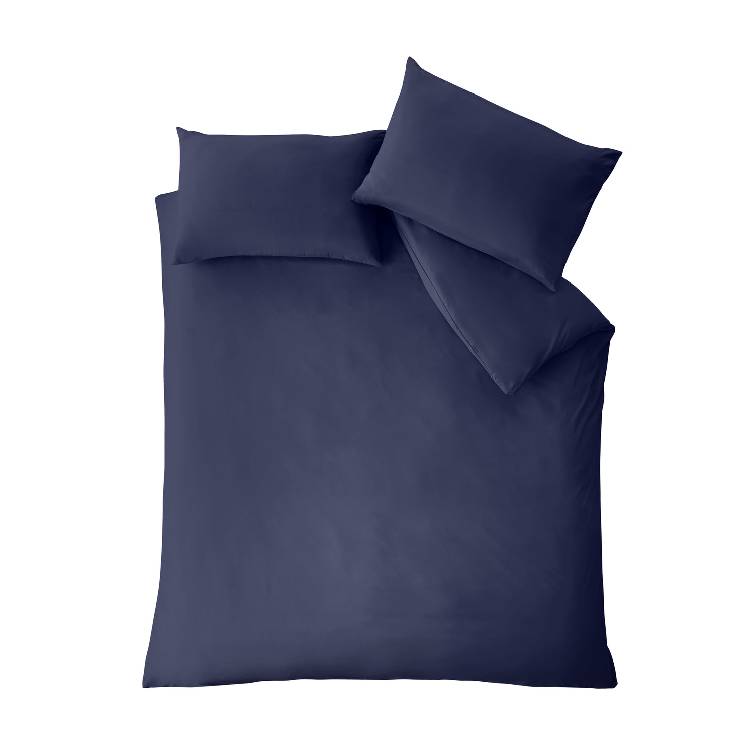 Catherine Lansfield So Soft Easy Iron Duvet Cover Bedding Set Navy Blue