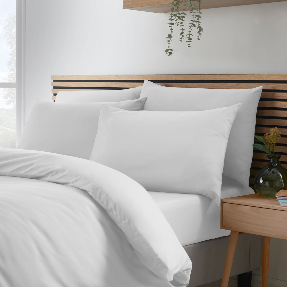 Catherine Lansfield So Soft Easy Iron Duvet Cover Bedding Set White