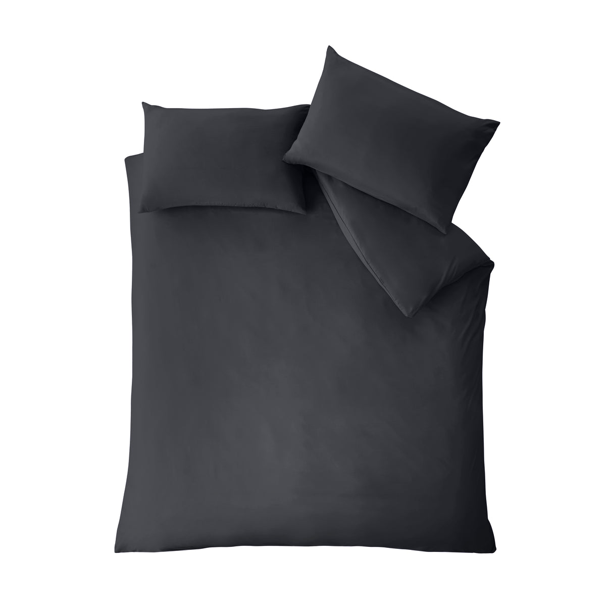 Catherine Lansfield So Soft Non Iron Duvet Cover Bedding Set Black