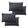 Catherine Lansfield So Soft Non Iron 4 Pack of Housewife Pillowcases Black