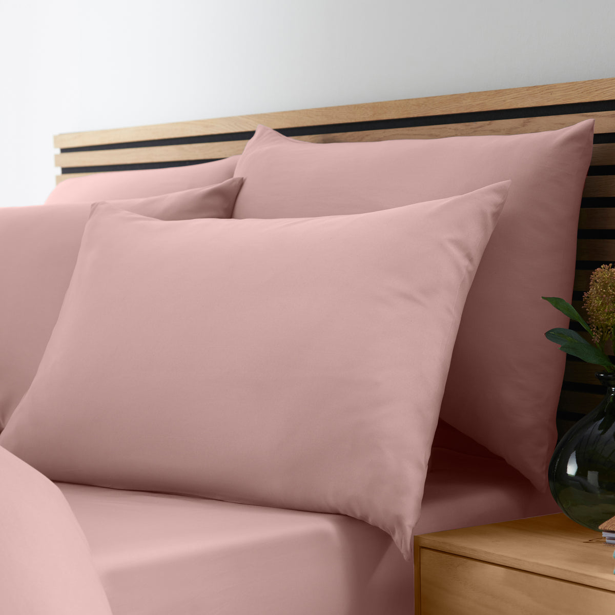 Catherine Lansfield So Soft Non-Iron Duvet Cover Bedding Set Blush