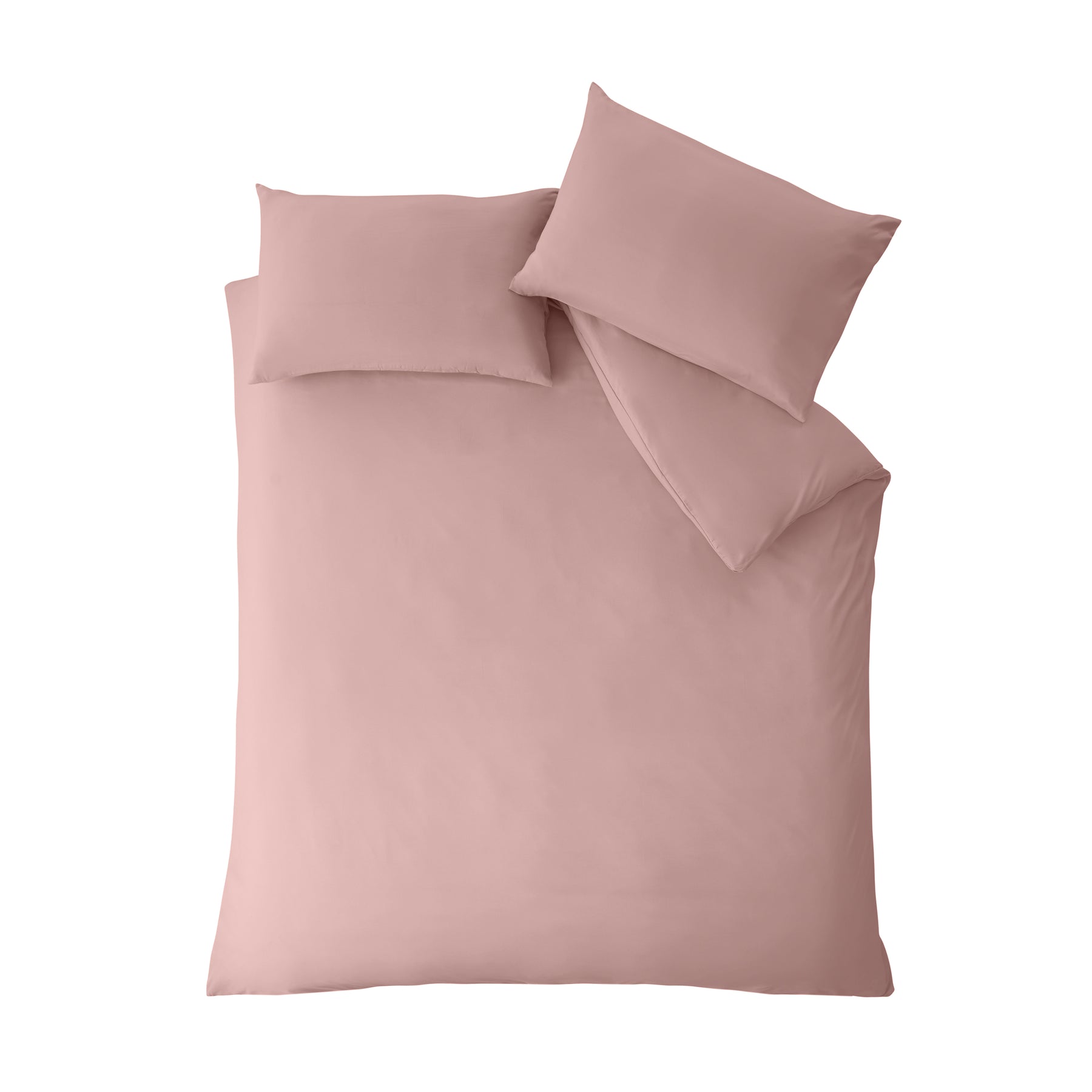 Catherine Lansfield So Soft Non-Iron Duvet Cover Bedding Set Blush