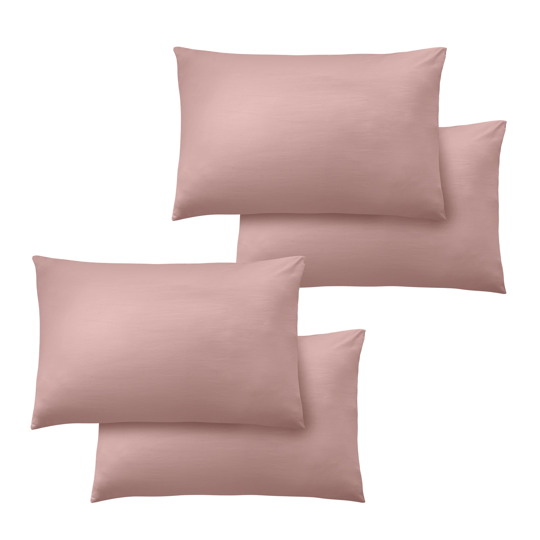 Catherine Lansfield So Soft Non-Iron Four Housewife Pillowcases Blush