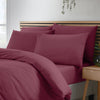 Catherine Lansfield So Soft Non Iron Duvet Cover Bedding Set Burgundy