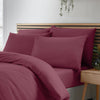 Catherine Lansfield So Soft Non Iron 4 Pack of Housewife Pillowcases Burgundy