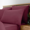 Catherine Lansfield So Soft Non Iron 4 Pack of Housewife Pillowcases Burgundy