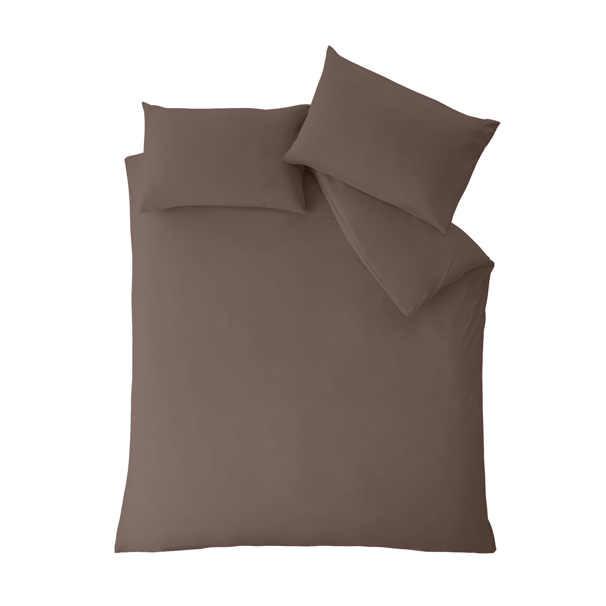 Catherine Lansfield So Soft Non Iron Duvet Cover Bedding Set Chocolate