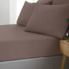 Catherine Lansfield So Soft Non Iron Bed Linen Fitted Sheet Chocolate