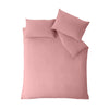 Catherine Lansfield So Soft Non-Iron Duvet Cover Bedding Set Coral
