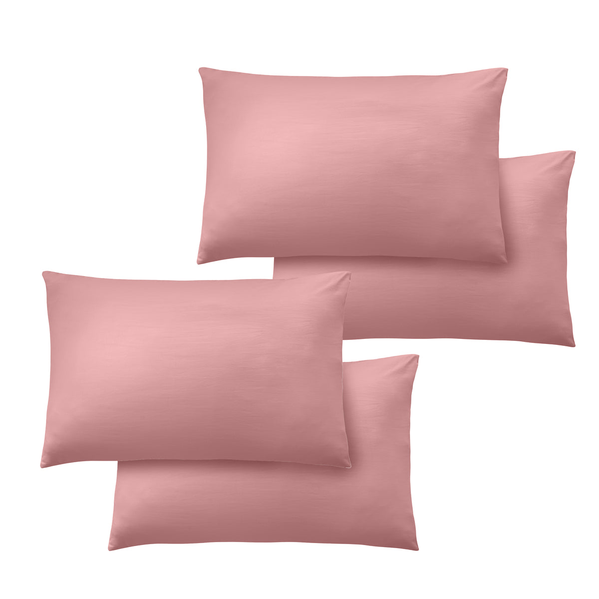 Catherine Lansfield So Soft Non-Iron Four Housewife Pillowcases Coral