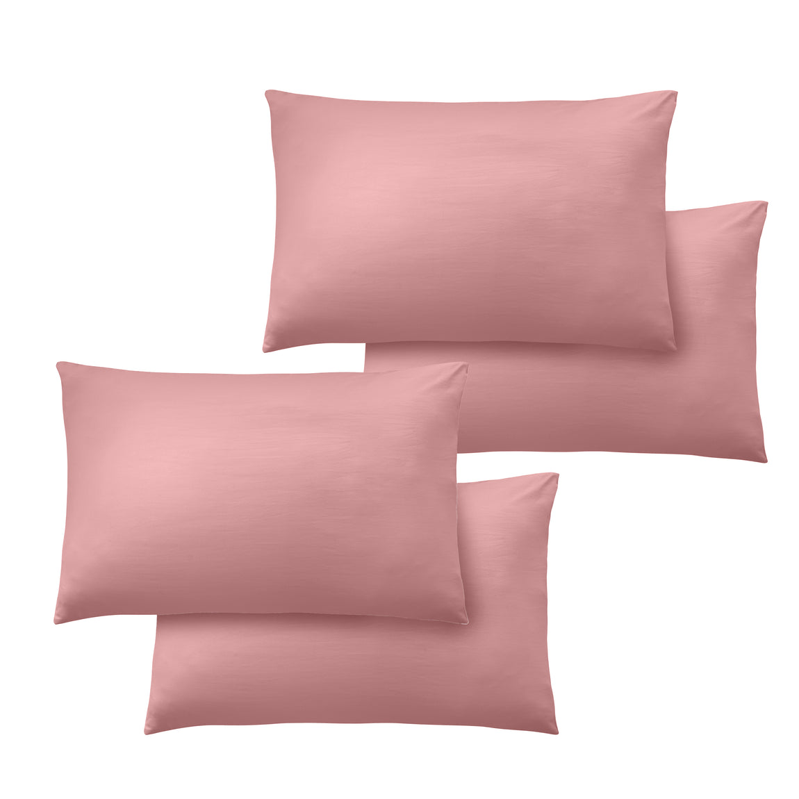 Catherine Lansfield So Soft Non-Iron Four Housewife Pillowcases Coral
