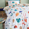 The Royal Horticultural Society Woodland Alphabet Bedding Set White